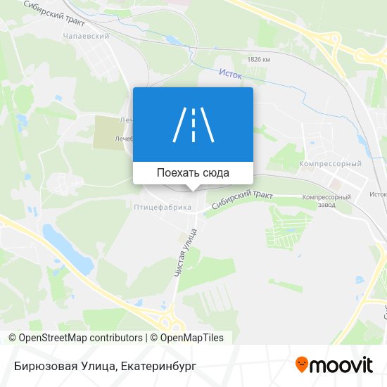 Карта Бирюзовая Улица