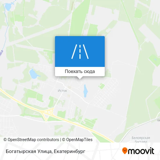 Карта Богатырская Улица