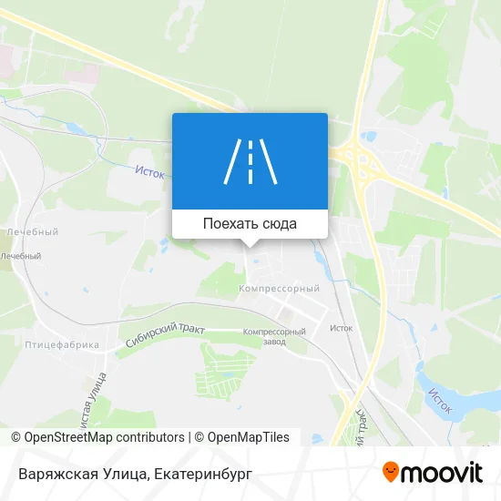 Карта Варяжская Улица