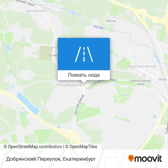 Карта Добрянский Переулок