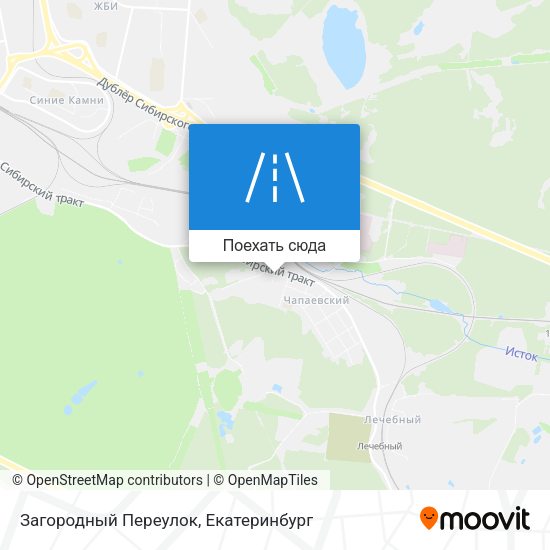 Карта Загородный Переулок