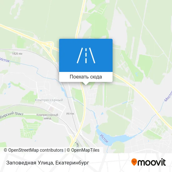 Карта Заповедная Улица