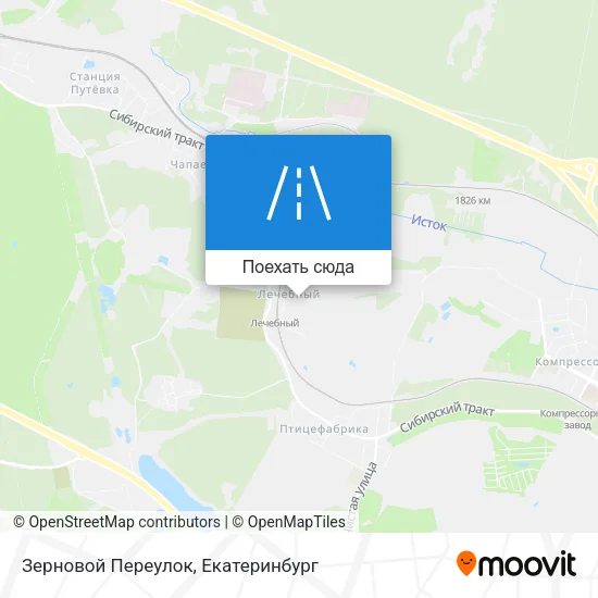 Карта Зерновой Переулок