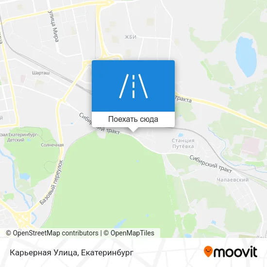 Карта Карьерная Улица