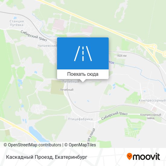 Карта Каскадный Проезд