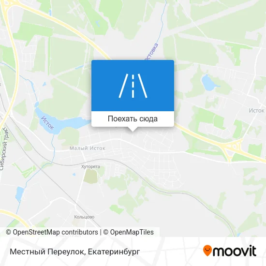 Карта Местный Переулок
