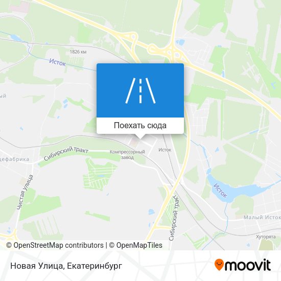Карта Новая Улица