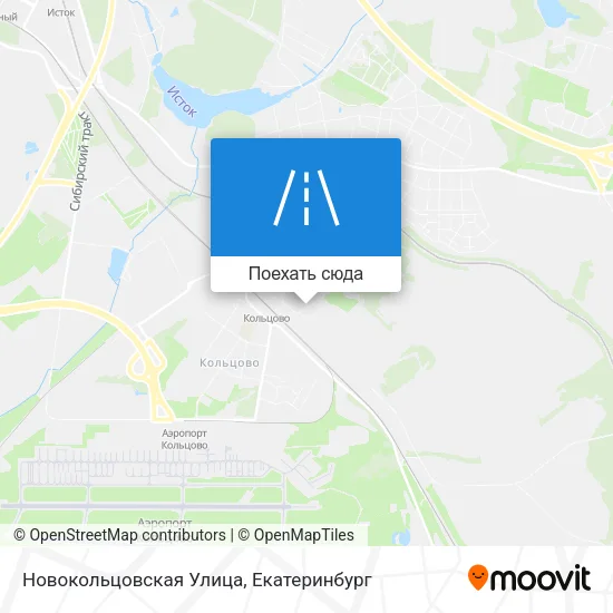 Карта Новокольцовская Улица