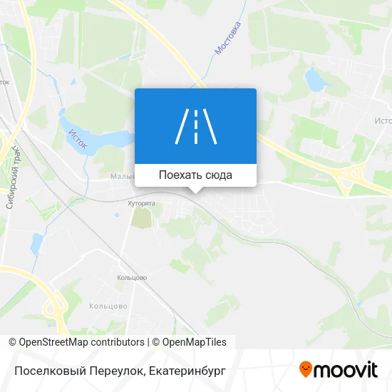 Карта Поселковый Переулок