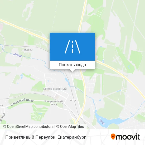 Карта Приветливый Переулок