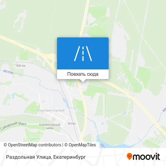 Карта Раздольная Улица