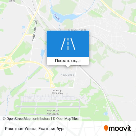 Карта Ракетная Улица