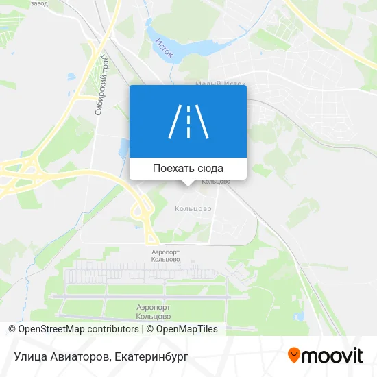 Карта Улица Авиаторов