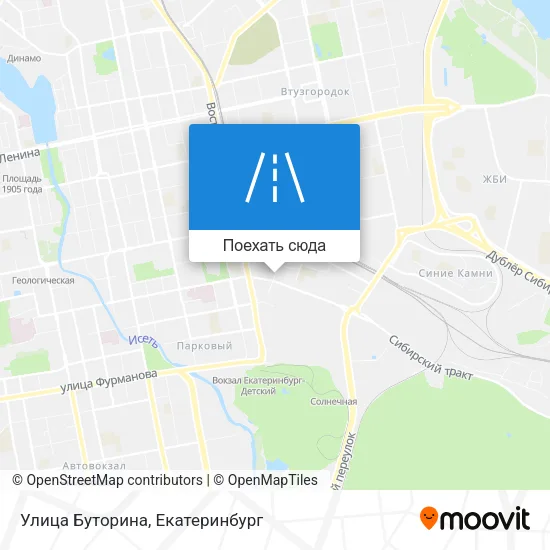 Карта Улица Буторина