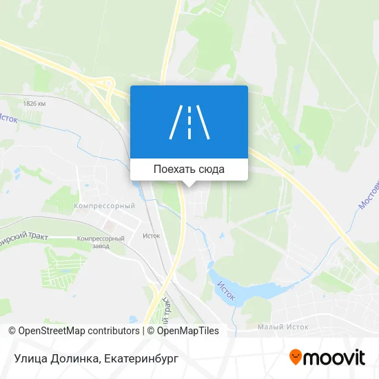Карта Улица Долинка