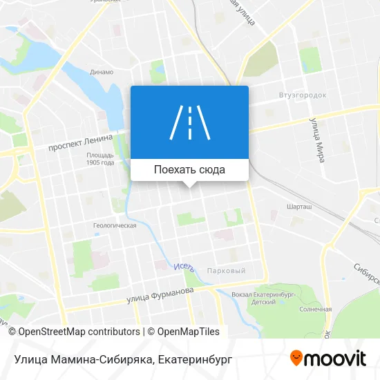 Карта Улица Мамина-Сибиряка