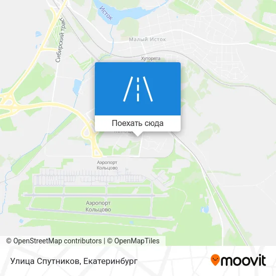 Карта Улица Спутников