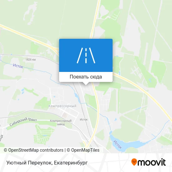 Карта Уютный Переулок