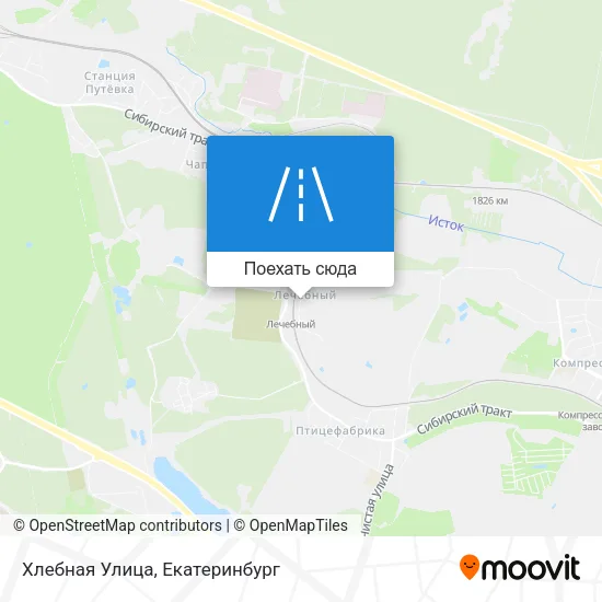 Карта Хлебная Улица