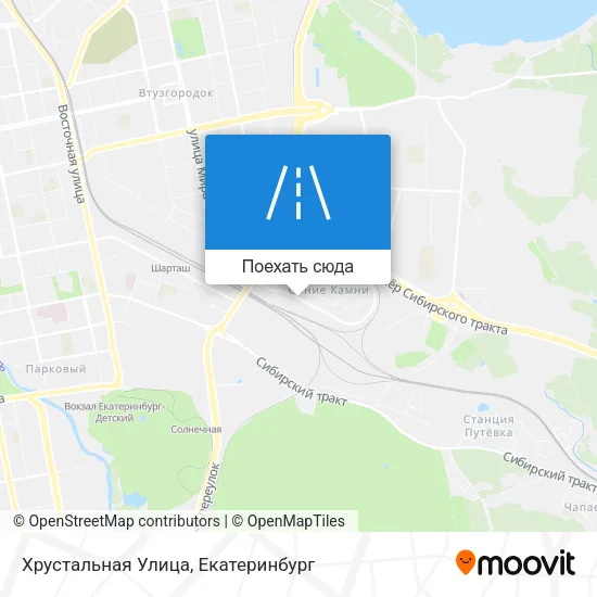 Карта Хрустальная Улица
