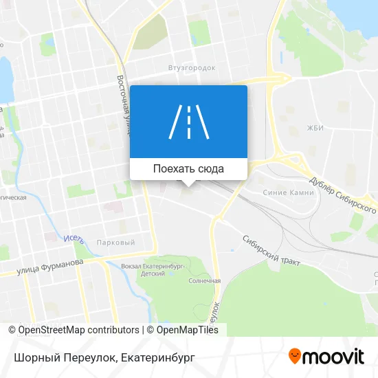 Карта Шорный Переулок