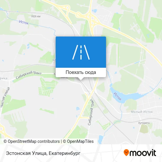 Карта Эстонская Улица
