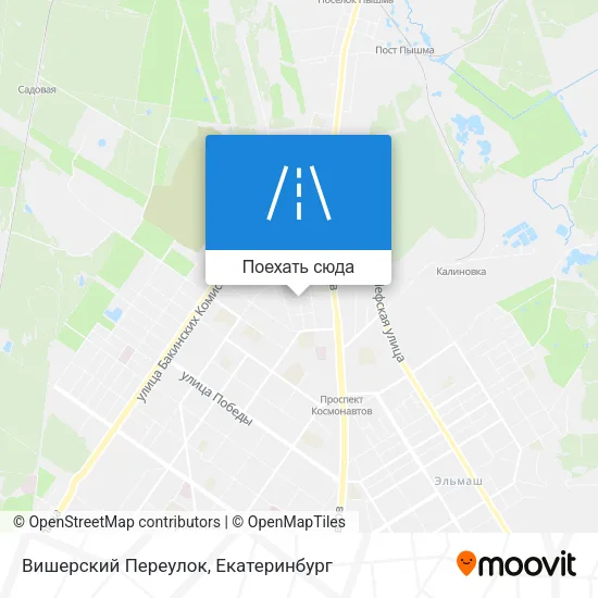 Карта Вишерский Переулок