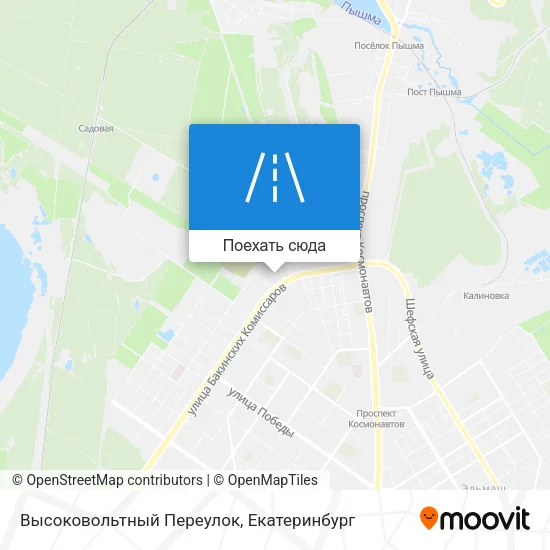 Карта Высоковольтный Переулок