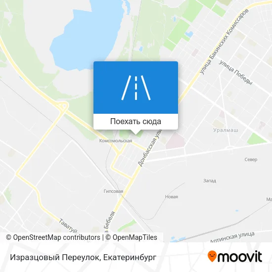 Карта Изразцовый Переулок