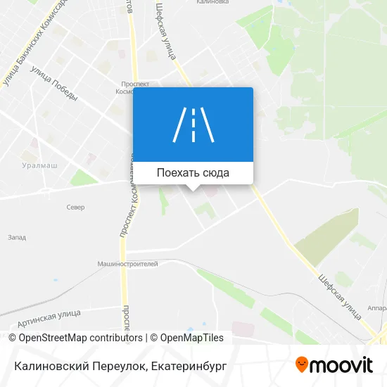 Карта Калиновский Переулок