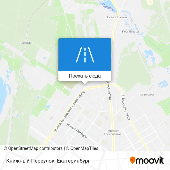 Карта Книжный Переулок