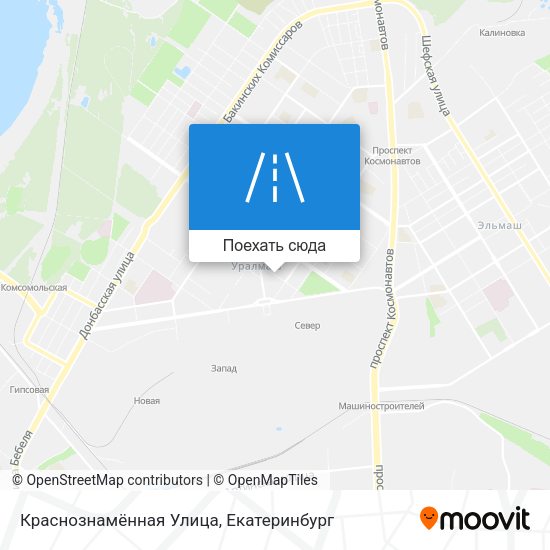 Карта Краснознамённая Улица
