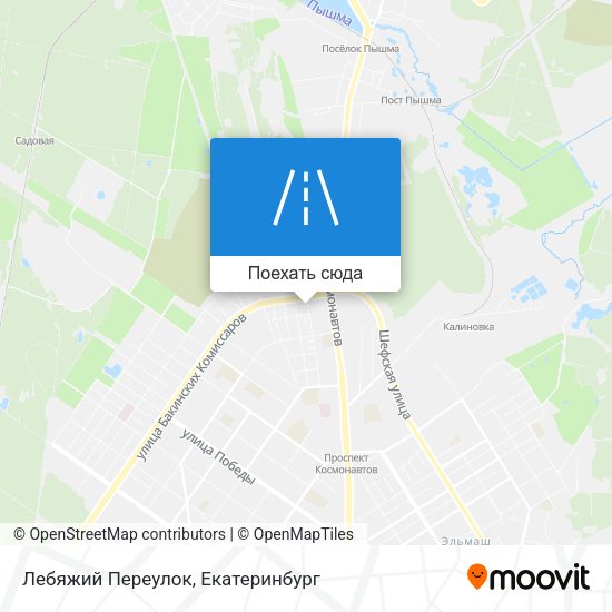 Карта Лебяжий Переулок
