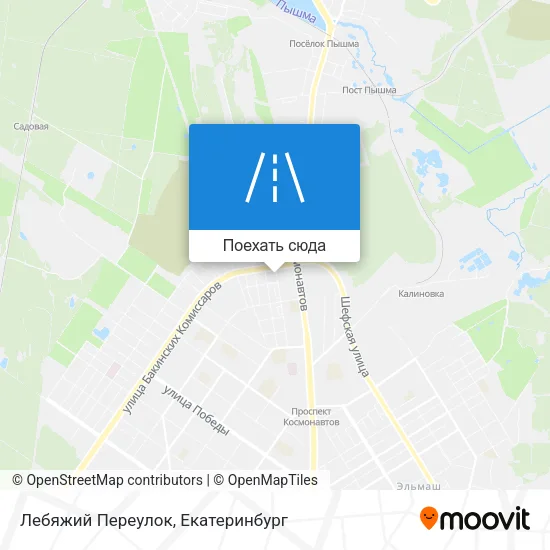 Карта Лебяжий Переулок