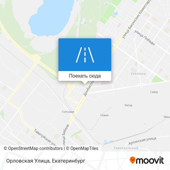 Карта Орловская Улица