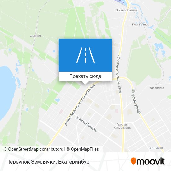 Карта Переулок Землячки