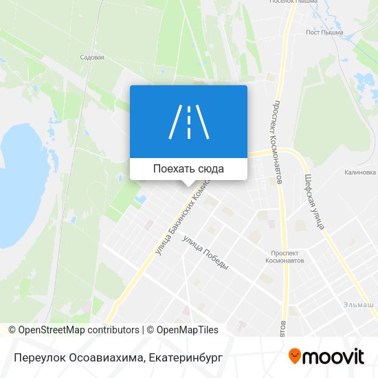 Карта Переулок Осоавиахима