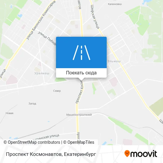Карта Проспект Космонавтов