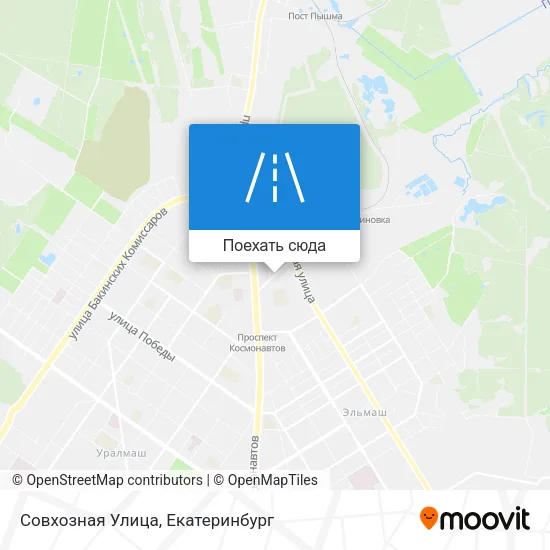 Карта Совхозная Улица