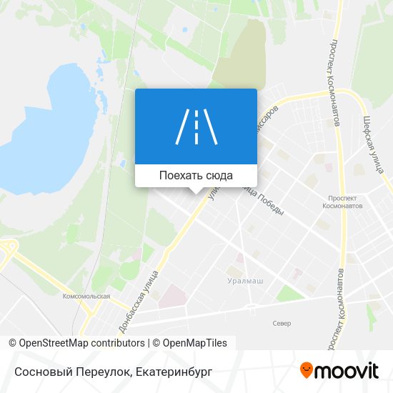 Карта Сосновый Переулок