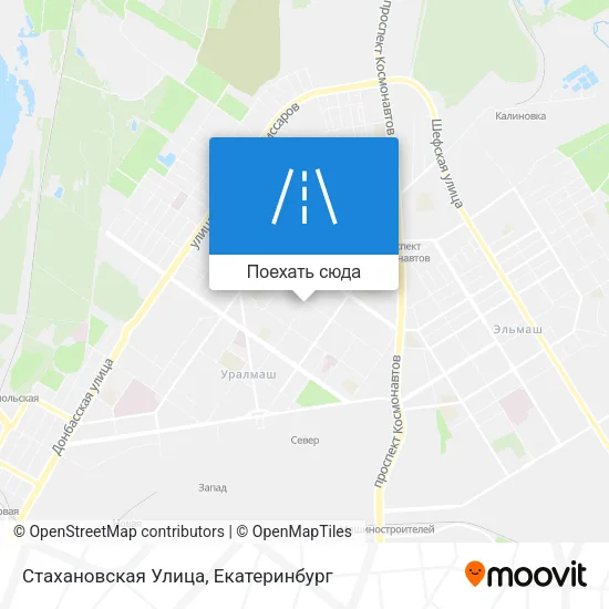 Карта Стахановская Улица