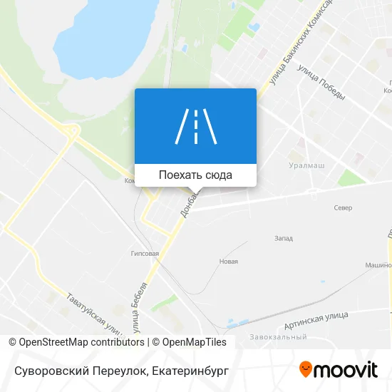 Карта Суворовский Переулок