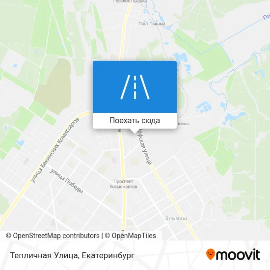 Карта Тепличная Улица