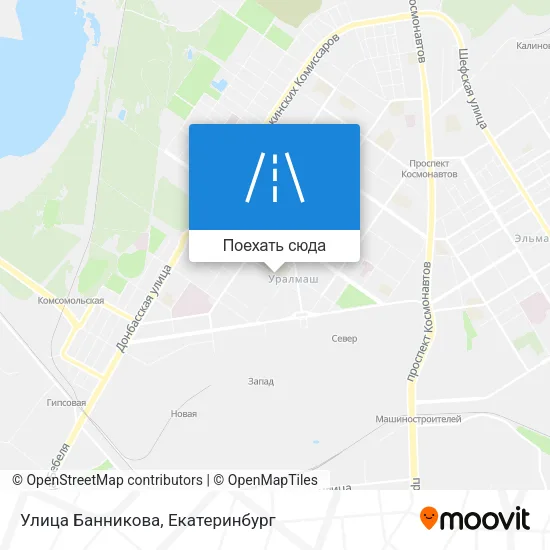 Карта Улица Банникова