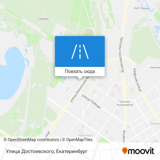 Карта Улица Достоевского