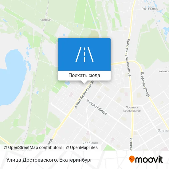 Карта Улица Достоевского