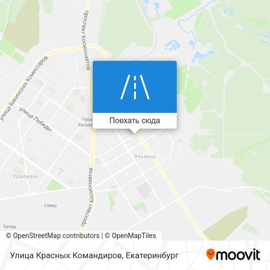 Карта Улица Красных Командиров