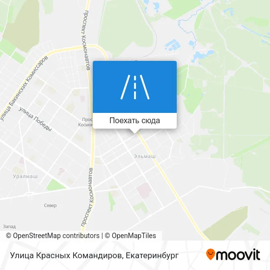 Карта Улица Красных Командиров