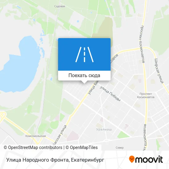 Карта Улица Народного Фронта