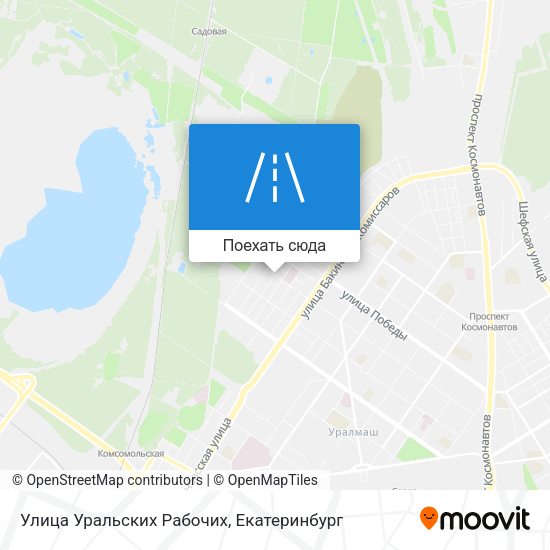Карта Улица Уральских Рабочих
